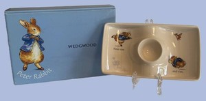 Vintage Egg Cup & Snack Tray Set - Wedgwood Beatrix Potter Peter Rabbit