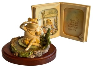 Beatrix Potter Mr Jeremy Fisher Figurine - John Beswick Special Edition 1984