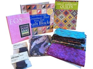 Quilting Books, Fabric & Rotary Cutter Guards Mixed Lot