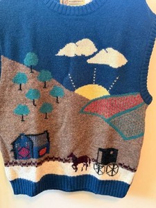 O - Vintage Wool Sweater Vest - Bemidji Woolen Mills Womens XL