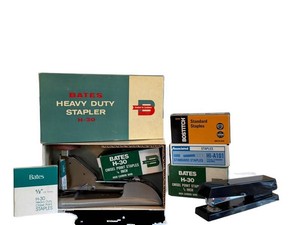 Stapler & Staples Mixed Lot Bates H-30 Bostitch Associated