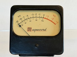 Vintage VU Meter - Magnetcord Panel Meter