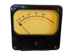 Vintage Analog VU Meter Panel Meter