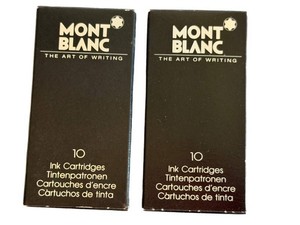 Ink Cartridges - Montblanc Blue-Black (Lot of 2 Boxes)