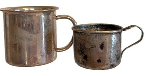 Vintage Sterling Silver Childrens Mug Set (Lot of 2)