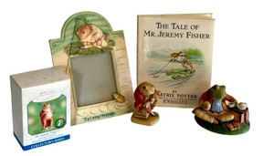 O - Jeremy Fisher Beatrix Potter Collectibles Mixed Lot including Hallmark Keepsake Ornament Jeremy Fisher