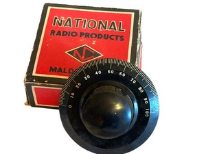 Vintage Radio Selector Dial National Type N Scale 5 Bakelite