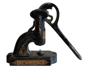 Antique Eyelet Press Challenge No. 1 F. S. Blodgett Bennington VT