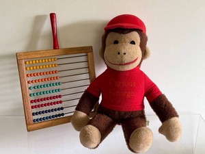 Vintage Curious George Plush Doll Knickerbocker