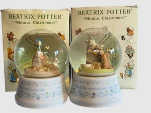 Musical Waterball Set Beatrix Potter Schmid Puddle-Duck & Tabitha Twitchit