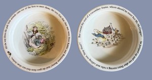 Wedgwood Peter Rabbit & Mrs Tiggy-Winkle Bowls (Lot of 2)