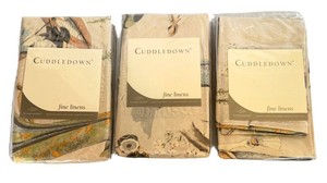 Bedding Set - Cuddledown Kisaki Sateen NatMulti (Lot of 3)