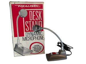 Desk Stand Microphone Realistic 33-921 Dynamic Gooseneck
