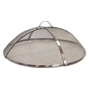 Sunnydaze Heavy-Duty Stainless Steel Fire Pit Spark Screen-36 in.