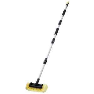 VEVOR Car Wash Brush, 66.7 in. Extendable Car Washing Brush with Long Handle, 12 in. Scratch-Free Soft PVC Bristle Head