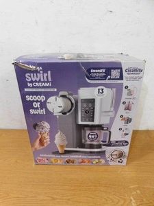 NINJA Swirl By CREAMi 16 oz. 13 in. 1 Soft Serve and Ice Cream Maker for Frozen Yogurt Low Calorie Programs and More in Silver