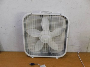 Lasko 20 in. 3 Speed Air Circulating Box Fan for Home in White with Save Smart Technology, 1820 CFM and Carry Handle