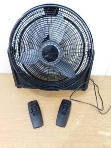 Lasko 20 in. 3 Speed Air Circulator Floor Fan for Home in Black with Wall Mount Option, Full Range Pivoting Head, Carry Handle