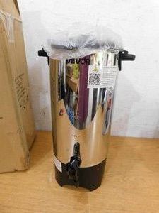 SVOPES 50-Cup Commercial Coffee Urn, Stainless Steel Dispenser 1000-Watt Electric Maker for Quick Brewing Detachable Power Cord