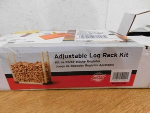 Shelter Adjustable Black Log Rack Bracket Kit