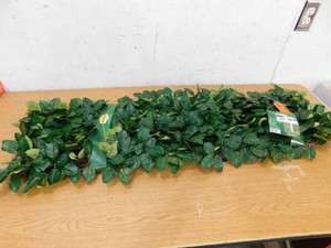 Vigoro 36 in. Green Artificial PVC Expandable Trellis 36 in. x 72 in. Chestnut Leaves