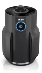 Shark NeverChange 650 sq.ft HEPA Filter Outlet Plug Air Purifier and Cleaner in Grey w Timer, for Dust, Smoke, Bedroom,Office