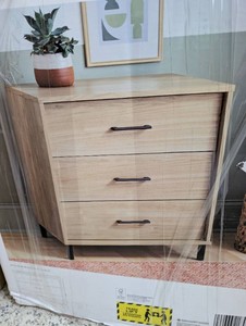 Mixed Material 3 Drawer Dresser - Room Essentials