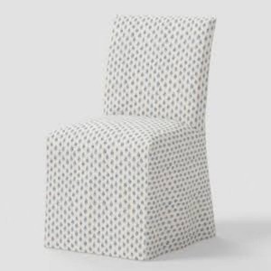 Cameron Slipcover Dining Chair in Bagru Block Blue - Threshold