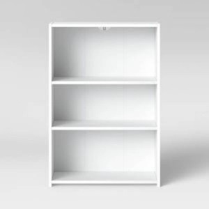 3 Shelf Dorm Bookcase White - Room Essentials