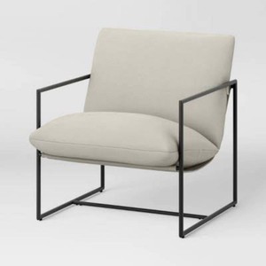 Metal Framed Sling Chair Off White - Room Essentials