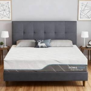 Dyonery Dual-Sided 8 Inch Twin Memory Foam Mattress, Medium & Extra Firm Support for Back Pain Relief, CertiPUR-US Certified