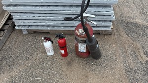 Three Fire Extinguishers