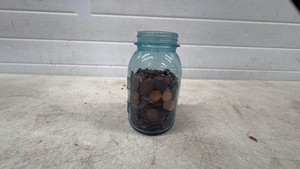Canning Jar With Pennies
