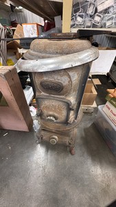 Vintage Comfort Cast-Iron Stove