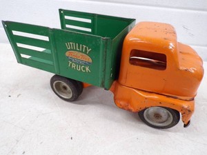 Vintage 1950s Utility TONKA Toy Truck Pressed Steel