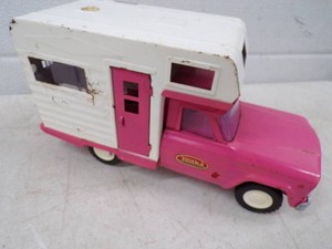 Vintage Tonka Pink Jeep Pickup Camper Pink And White Truck