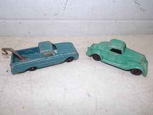Vintage Hubley Ford Roadster Coupe and FORD, Ranchero, tow truck Diecast