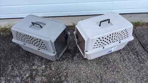 Pair of small dog - cat crates