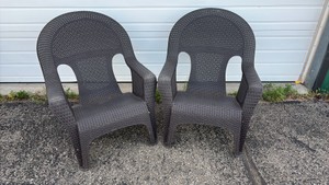 Pair of outdoor chairs