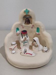 Teissedre Southwestern Pueblo Nativity Set
