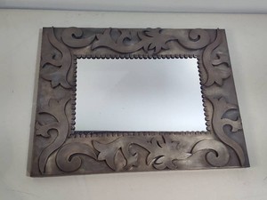 Metal Scroll Rectangular Mirror
