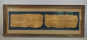 Buffalo Trails Raised Art Signed by Richard Red Owl