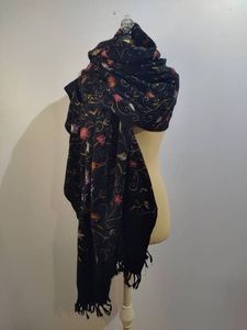 Gorgeous Embrodered Floral Wrap