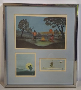 Johnny Tiger Jr. SignedNumbered Portfolio of Indian Life Prints