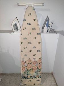 Ironing Board & Two Rowenta Irons