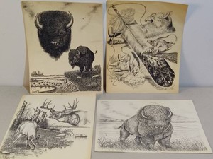 Cal Frenier Signed Prints (4)