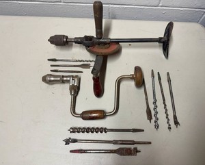 Vintage Fulton Manual ShoulderBreast Drill and Manual Hand Drill