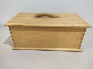 Maple Wood Medium Hand Crafted Box wTray & Lid.