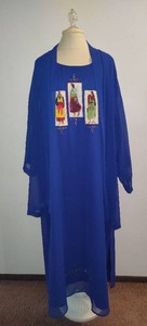 Carol Liz Native American Themed Dress with Matching Sheer Jacket (Size 5X)