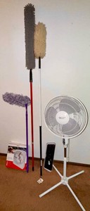 Fans and Cleaning Supplies